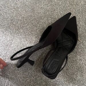 Zara Chic Black Pointed Heels